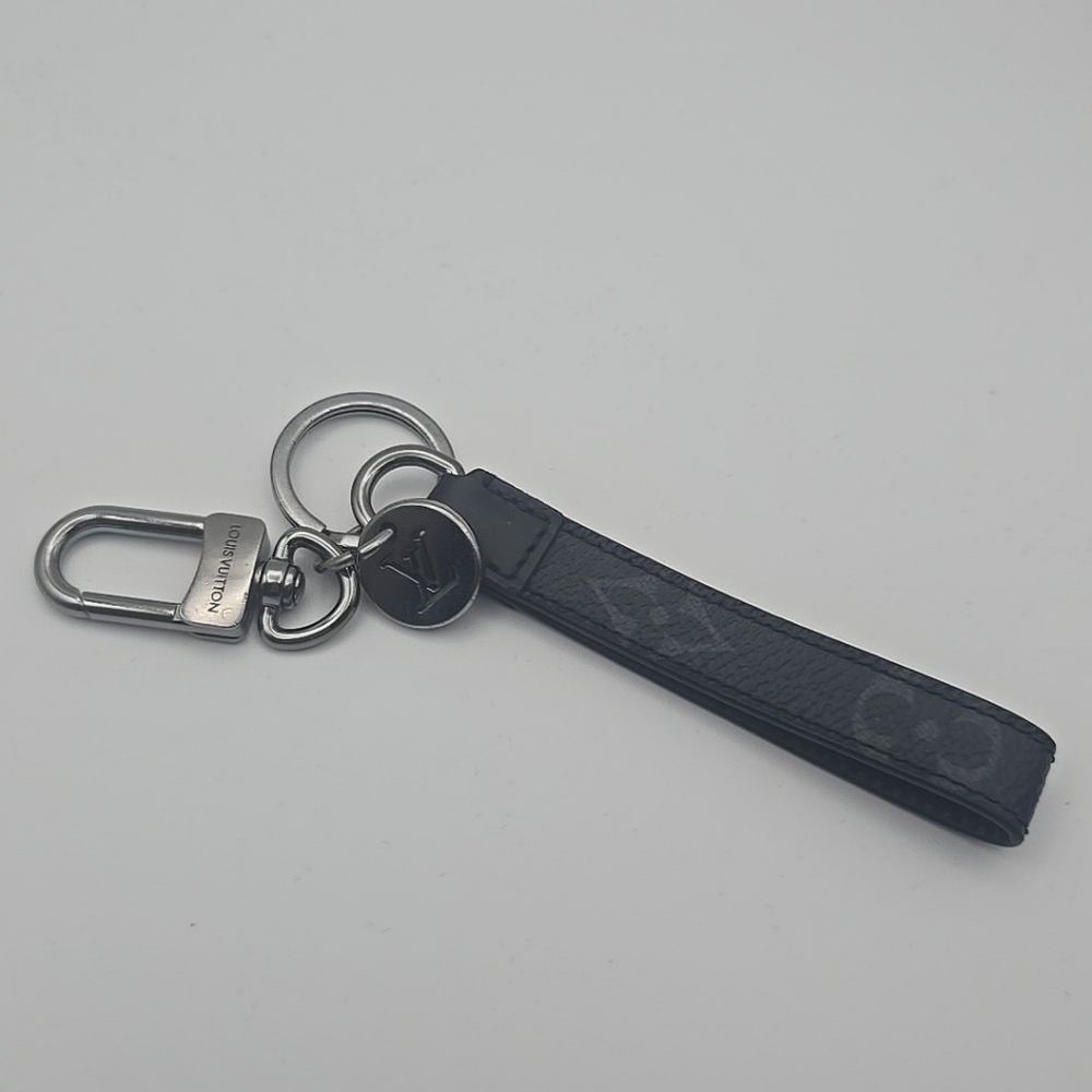 Louis Vuitton Monogram Eclipse Dragonne Keychain/… - image 1